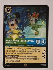 Mickey Minnie Mouse - Adventuring Duo Lorcana TCG 13 - 99/204 Gold Foil Stamp