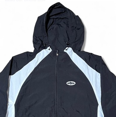 Corteiz White And Black Shuku Windbreaker Jacket Rare Size M NWT