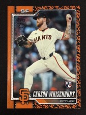 Carson Whisenhunt Rookie Card 2026 Topps Series 1 Giants Team Logo Border #184