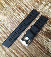 HQ Black Diver Silicone Rubber 22mm Strap Fit Rolex,Omega,Tudor,Seiko,Citizen