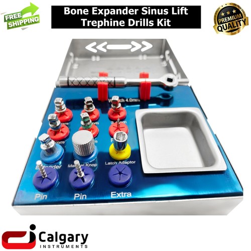 Implante dental expansor óseo elevación de senos kit de taladros de trefina herramientas de color dorado - Imagen 3 de 3