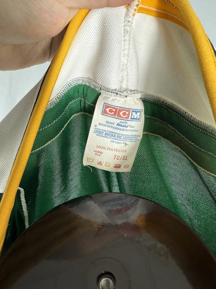 Camiseta Minnesota North Stars CCM Maska firmada por Dave Gagner adulto XL Foto 3 de 4