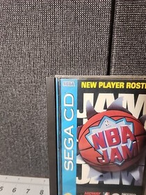 NBA Jam (Sega CD, Acclaim, Midway, 1994) Complete CIB w/Reg Card - Works