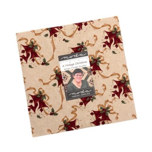 A Vintage Christmas Layer Cake® 9780LC Moda Precuts 10" squares Kansas Troubles - Picture 1 of 4