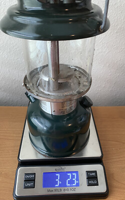 Vintage 11/92 Coleman Lantern Model 288A Green Adjustable Two