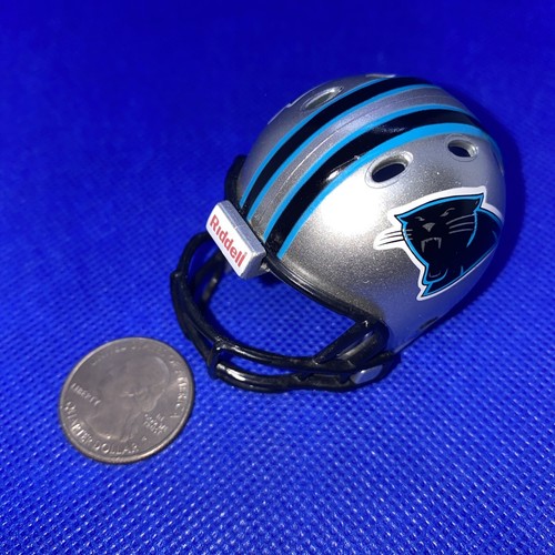 Carolina Panthers Riddell Pocket Pro NFL Football Helmet Silver Collectible 2010 - Picture 14 of 16
