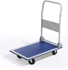 CARRELLO 4 RUOTE CON PIANALE TUTTOFARE PIEGHEVOLE 150kg DIM:83x74x48cm VERDELOOK
