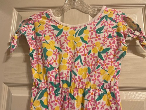 Tea Collection Floral Leggy Romper Girls Size 8 - Picture 2 of 3