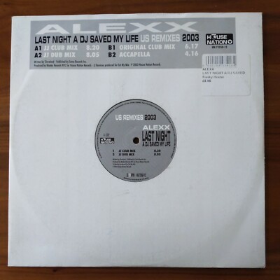 Alexx - Last Night A DJ Saved My Life - 12'' Vinyl