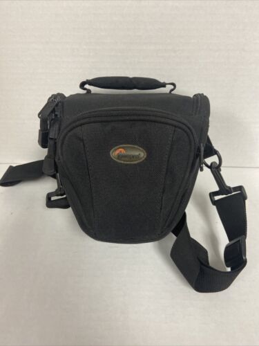 Lowepro TLZ Mini Holster Camera Bag black with strap,2 zipper pockets.