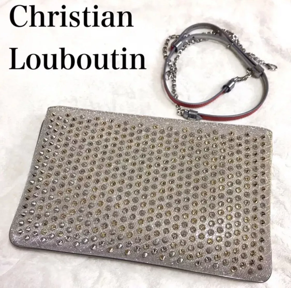 christian louboutin bag with spikes