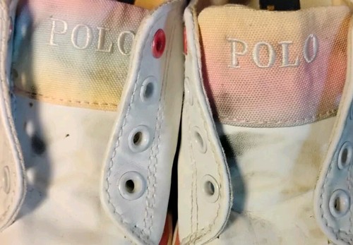 Polo Ralph Lauren Sneakers Size 8c Toddler White Pink Girls  - Picture 4 of 11