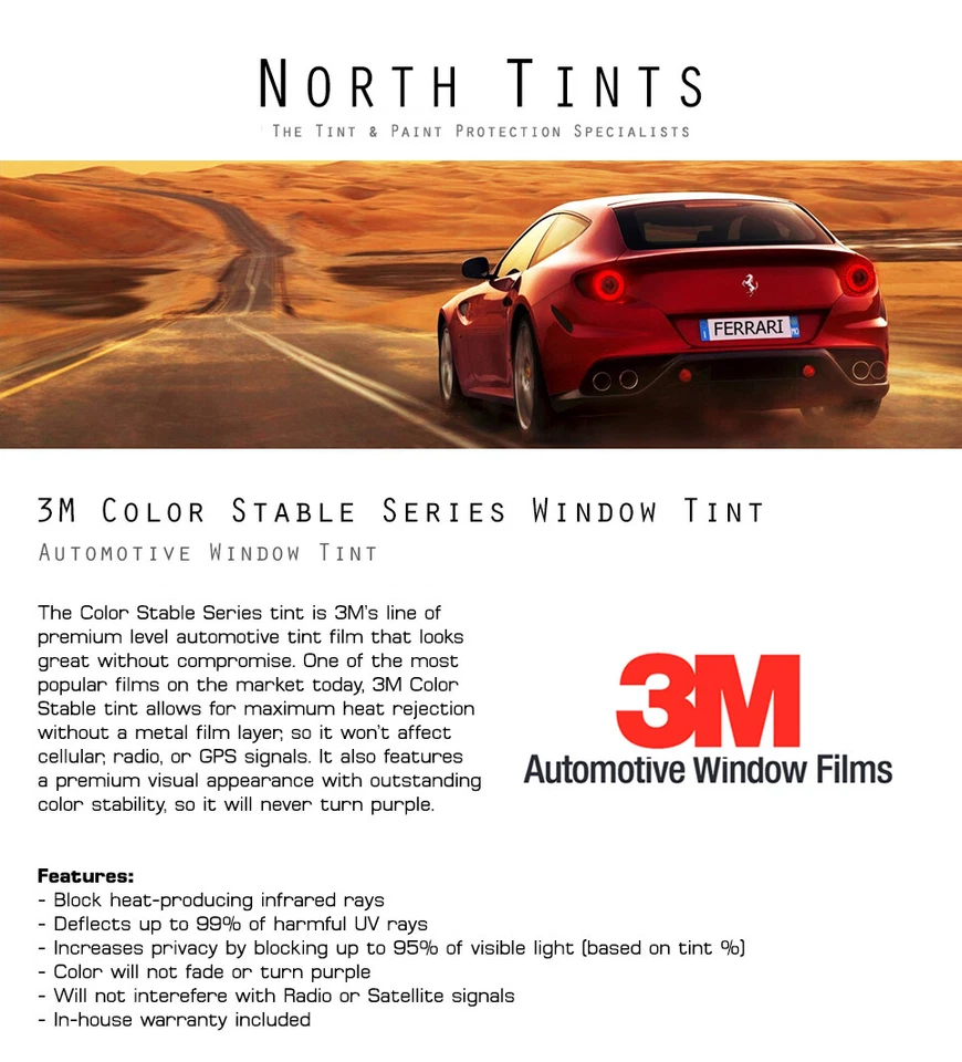 Película de vidrio tinte ventana precortada estable color 3M para Lincoln MKT 2010-2019 Foto 2 de 4