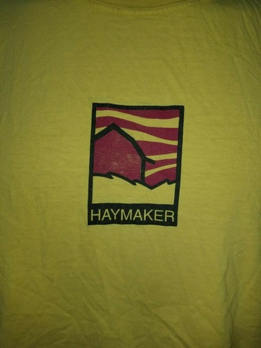 Haymaker Cultivating Good Music yellow larget-shirt, Canadian country/rock band - Picture 3 of 7