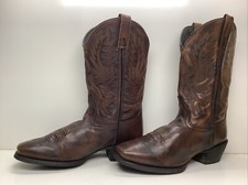 MENS LAREDO COBWOY SQUARE TOE BROWN BOOTS SIZE 9 EEE