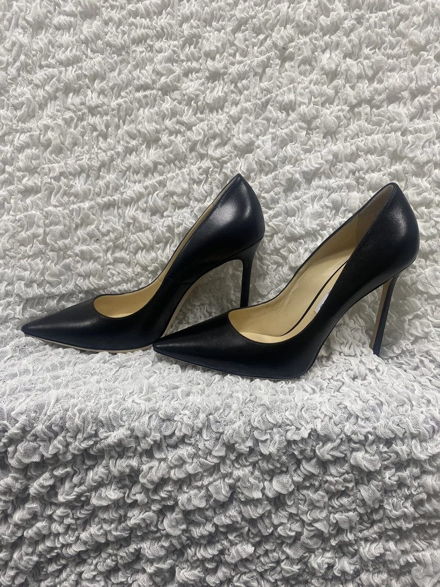 Jimmy Choo Romy Black Leather Pumps Size EU 39 1/2 | eBay