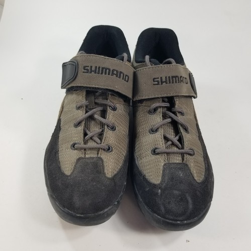 Shimano Cycling Mountain Bike Shoes Black Beige Men's Size 7 Womens 8 SH-M038W - Picture 2 of 13