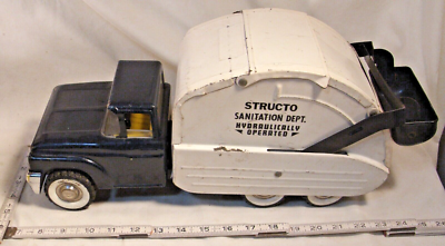 STRUCTO SANITATION DEPT. GARBAGE TRUCK PRESSED STEEL TOY | eBay