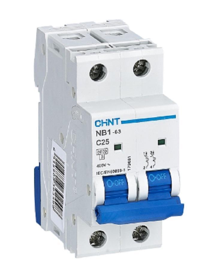 CHINT INTERRUTTORE MAGNETOTERMICO NB1-63/C20-2P-6 -INT MT 2P 20A CURVA C 180324