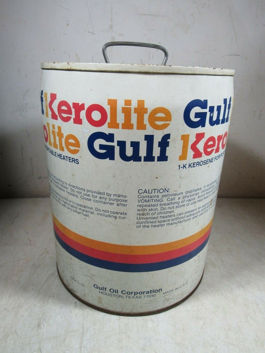 Vintage Gulf Gas & Oil Kerolite 1-K Kerosene 5 Gallon Empty Can | eBay