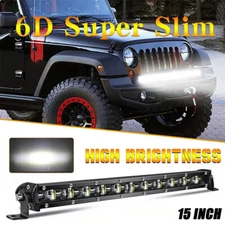 15inch 300W LED Light Bar Spot Flood Combo Work Fog for Truck Car ATV SUV 16"14"