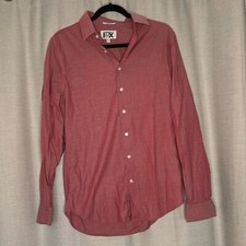 EXPRESS MEN RED BUTTON DOWN DRESS SHIRT M 