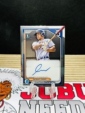 2024 Bowman Chrome #CPA-CCA Clayton Campbell Auto 1st Bowman Detroit Tigers 