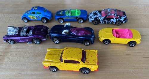 1970-90's Vintage Hot Wheels - Lot of 7 - VW Beetle, '55 Chevy, Cool Colors - Picture 9 of 12