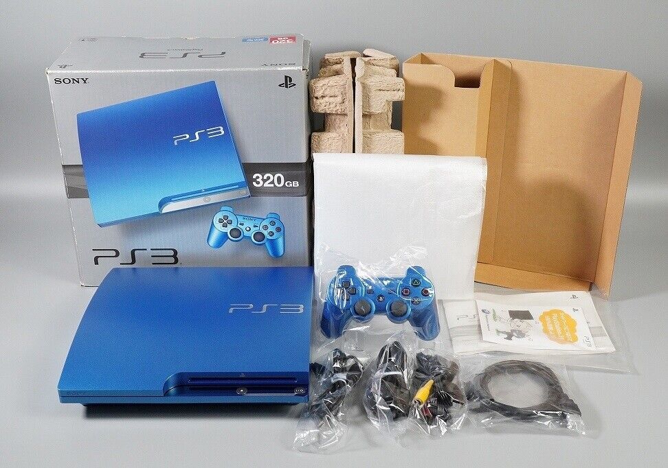 Sony Playstation 3 (PS3) Slim Splash Blue LIMITED EDITION – RetroPixl