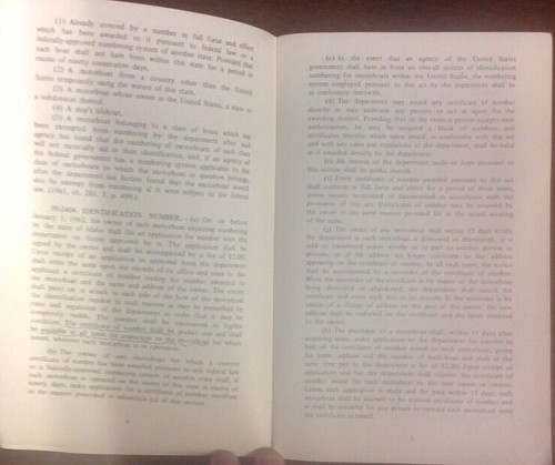 1978 Idaho Boating Laws Regulations 13th Edition BookGnu - Bild 6 von 12