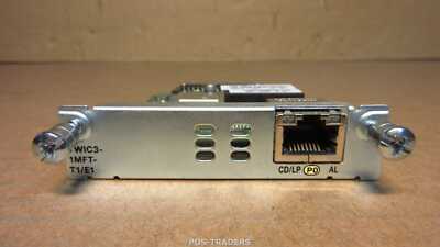 Cisco VWIC3-1MFT-T1/E1 V01 T1/E1 Trunk Voice/WAN Interface Card FROM 1941 V05