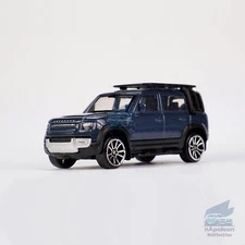 1:64 Land Rover Defender 110 Model Car Diecast Toy Vehicle Gift Collection Blue