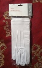 Men's White Formal Gloves Dress Military and Wedding Parade Santa Magician Best