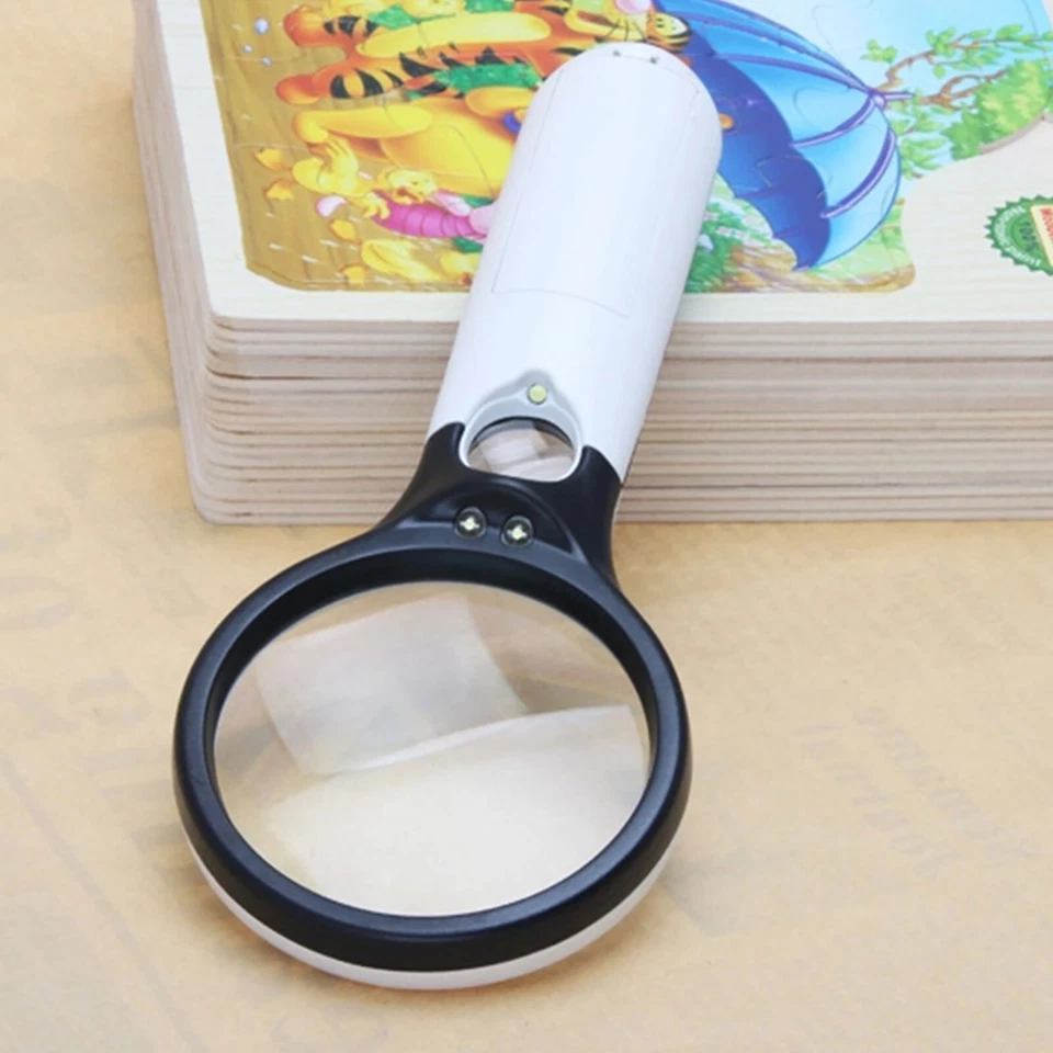 LED Magnifier Reading Magnifier with Light Illumination 20X Magnifying Glass Jeweler Magnifier - Image 4 of 4