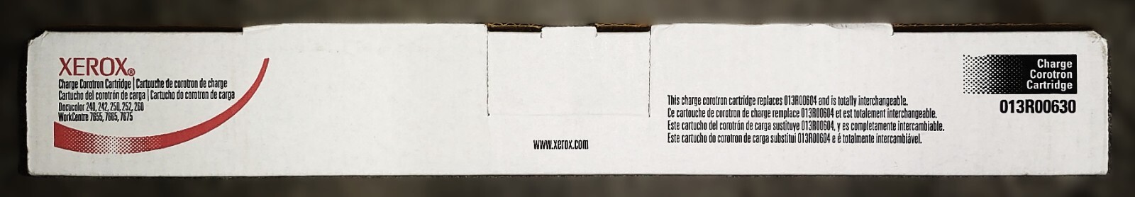 Genuine Xerox 013R00630 Charge Corotron Cartridge DocuColor 240/242/250 ...
