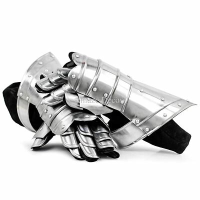 Medieval Knight Battle Gauntlet Gloves Armor Accents Reenactment Steel Gloves