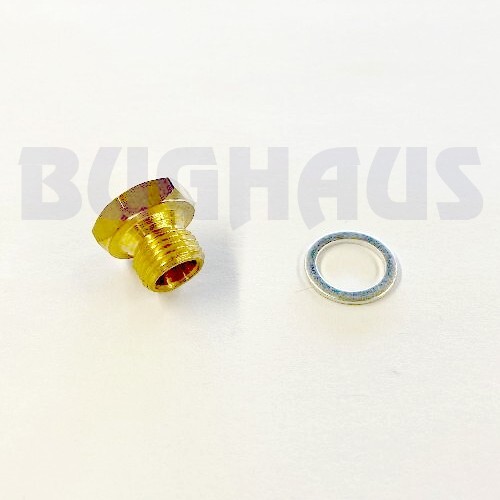 WEBER 40/44/48 IDF FUEL INLET BRASS PLUG W/ SEAL - TOUGH TO FIND! FREE SHIP! - Picture 2 of 3