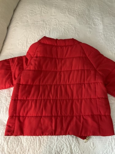 Chicos NWT Red Short Sleeve Cropped Puffer Jacket Size 1 - Picture 18 of 22