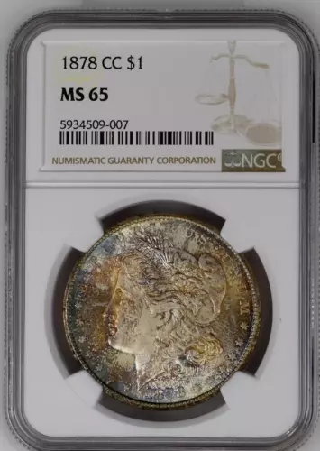 1878 CC Morgan Silver Dollar - NGC MS 65 Certified 5934509-007
