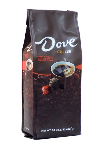 Dove Dark Chocolate Flavored Ground Coffee, 10 oz bag, 6-pack - Picture 2 of 5