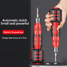 Small Electric Screwdriver & Bits set Handheld Cordless Rechargeable Screwdriver