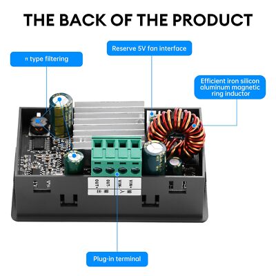 XY6506 DC Buck Boost Converter - Einstellbar 0-65V 6A 390W Mit LCD Display