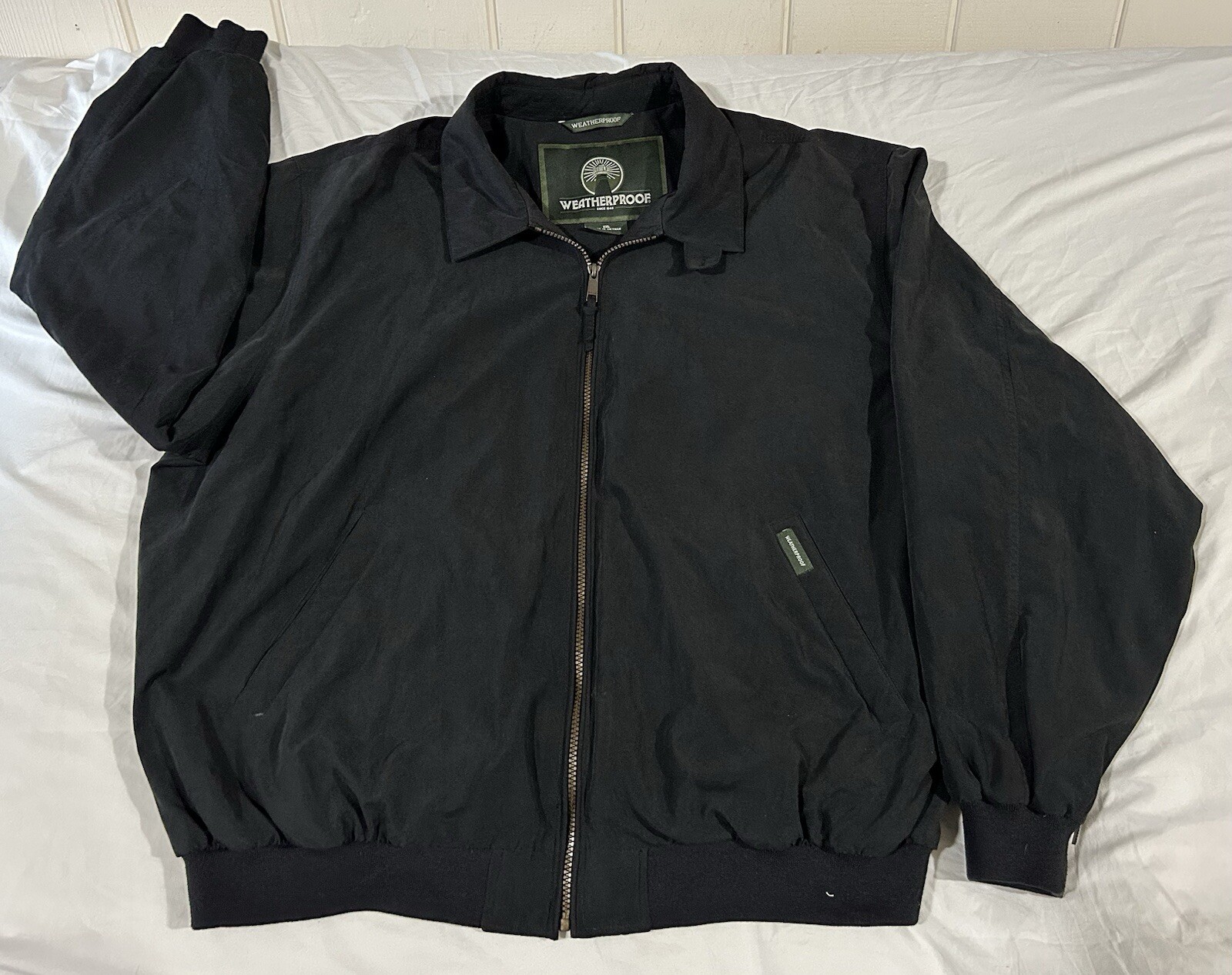 Weatherproof Performance Jacket Men's XXL Black Full Zip Windbreaker