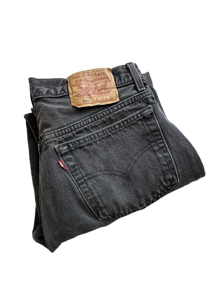 パンツ LEVIS Vintage Clothing 90s USA S501XX Vintage Levi's 501 XX Black Jeans 30X26 Made In USA Button