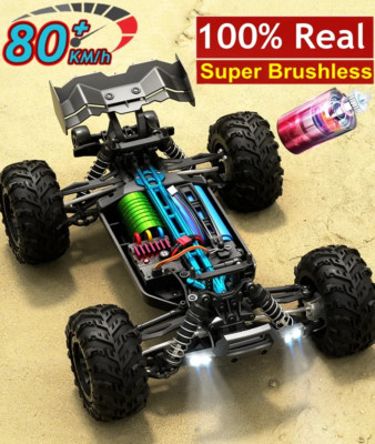 Super Brushless 80KM oder 50KM/H RC Auto mit LED Ferngesteuerten Autos High Speed D