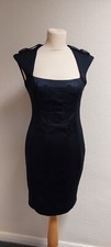 Julien Macdonald Black Body-con Evening Dress Size 8 Uk