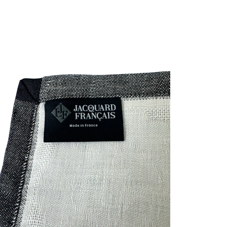 Le Jacquard Francais Runner Ottomane Ardoise Slate Linen 20 X 59 NWT - Image 3 of 4