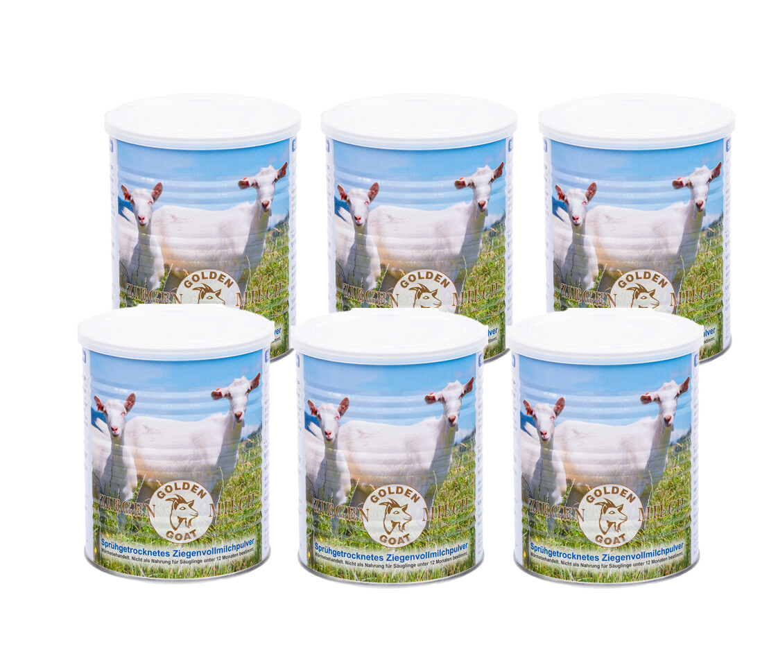 Ziegenmilchpulver Golden Goat 6 Dosen zu je 400g