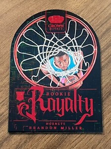 2023-24 Crown Royale Brandon Miller Rookie Royalty International Red Mojo #40 RC