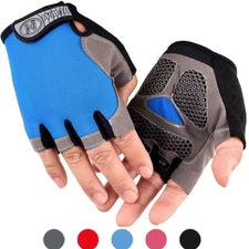 Cycling Gloves Half Finger Shockproof Breathable MTB Bike Short Gloves MenWomen&